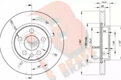 R BRAKE 78rbd24683 -  Тормозной диск